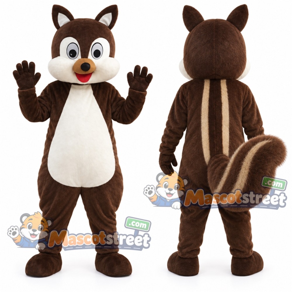 Brown Chipmunk Mascot Costume Brown Chipmunk Mascot Costume