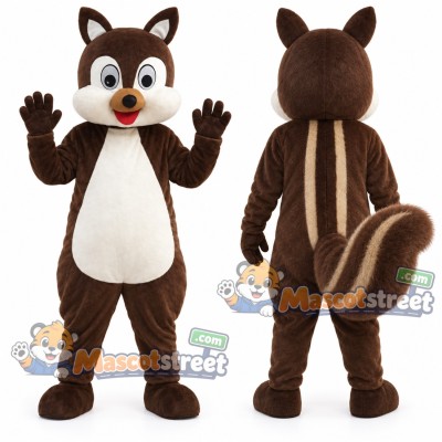 Brown Chipmunk Mascot Costume Brown Chipmunk Mascot Costume