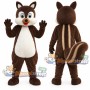 Brown Chipmunk Mascot Costume