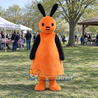 Orange Rabbit Mascot Costume