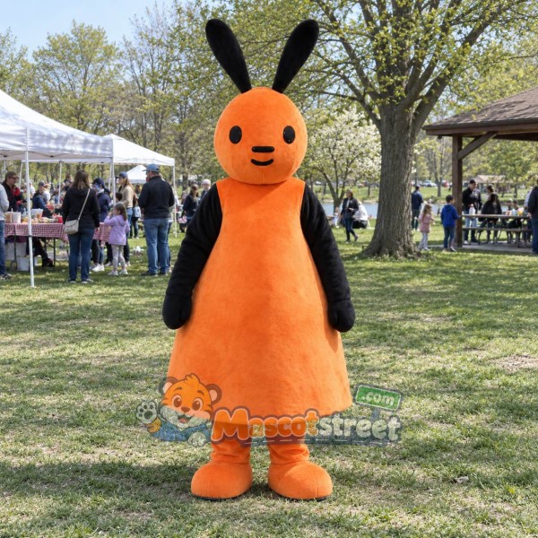 Orange Rabbit Mascot Costume