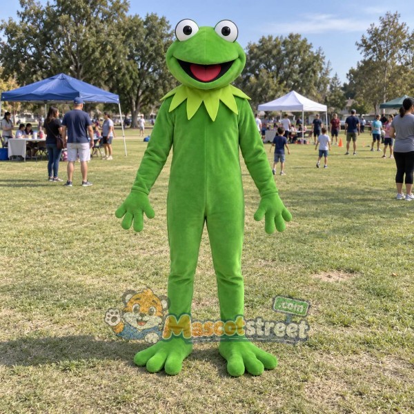 Green Frog Mascot Costume Green Frog Mascot Costume