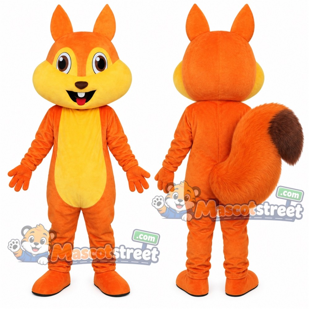 Orange Squirrel Mascot Costume Orange Squirrel Mascot Costume
