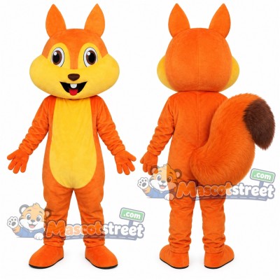 Orange Squirrel Mascot Costume Orange Squirrel Mascot Costume