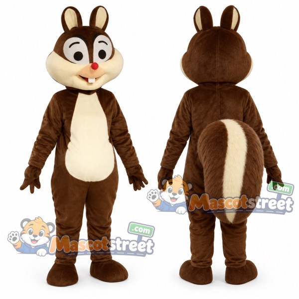 Brown Chipmunk Mascot Costume
