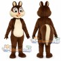 Brown Chipmunk Mascot Costume