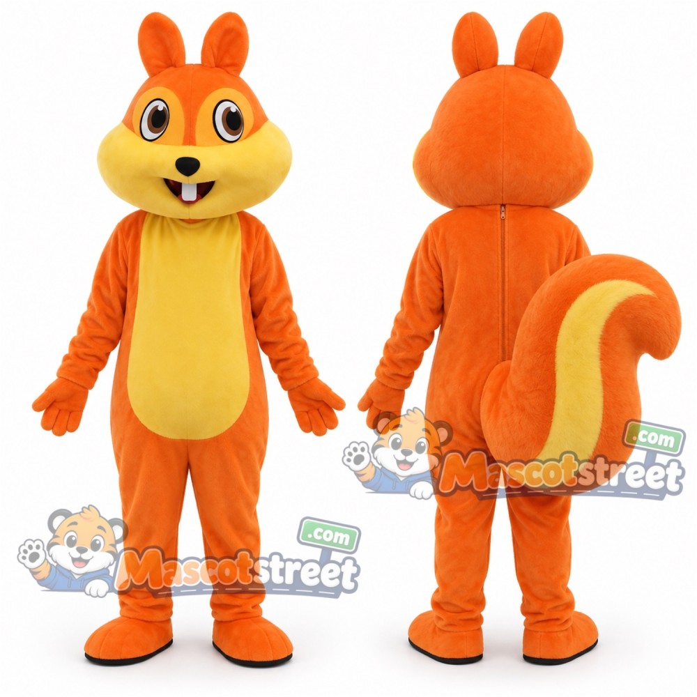 Orange Squirrel Mascot Costume Orange Squirrel Mascot Costume