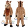 Brown Boar Mascot Costume