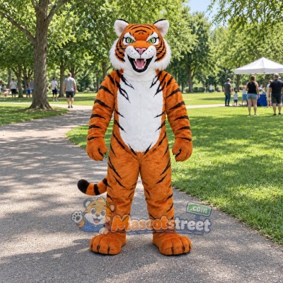Orange Tiger Mascot Costume Orange Tiger Mascot Costume