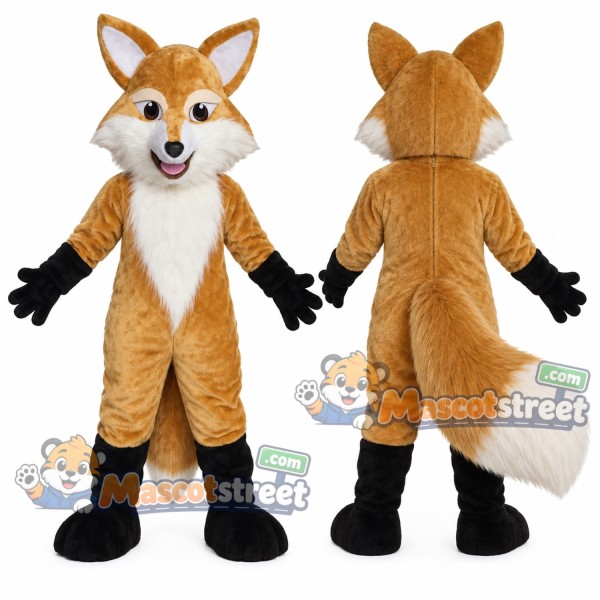 Tan Fox Mascot Costume