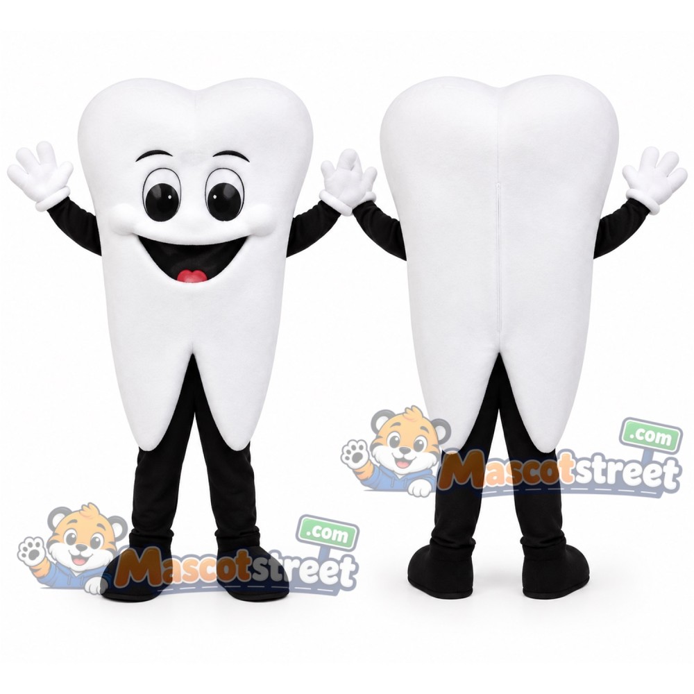 Tooth Mascot Costume Tooth Mascot Costume