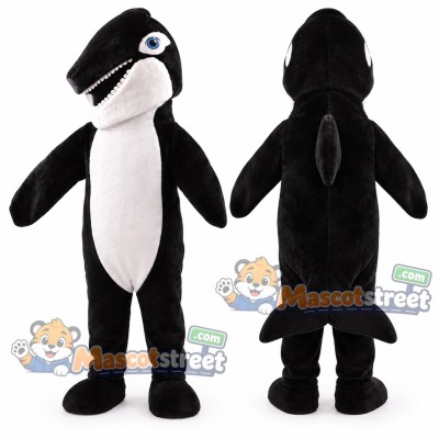 Black and White Orca Mascot Costume Black and White Orca Mascot Costume