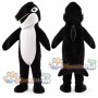 Black and White Orca Mascot Costume