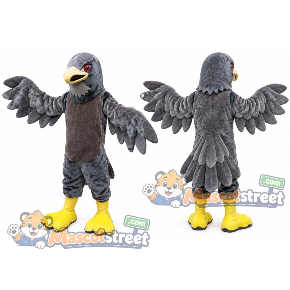Gray Hawk Mascot Costume