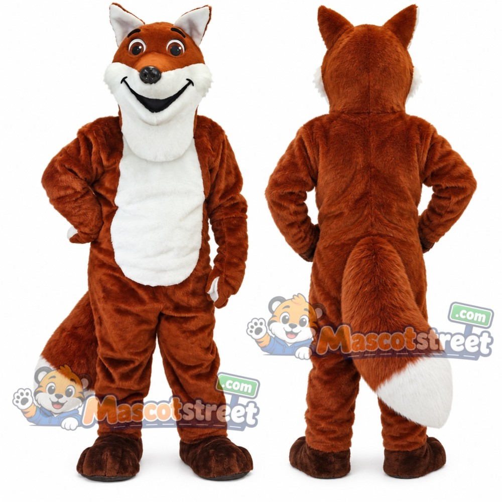 Brown Fox Mascot Costume Brown Fox Mascot Costume