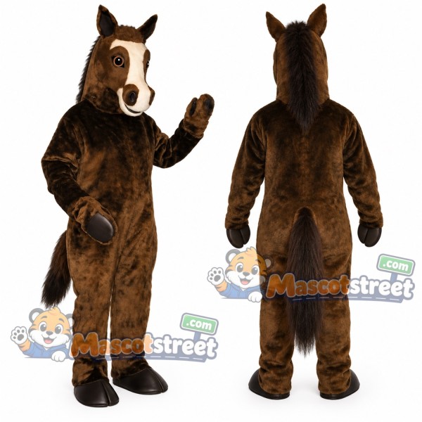 Brown Horse Mascot Costume