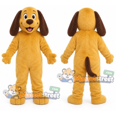 Yellow Dog Mascot Costume Yellow Dog Mascot Costume