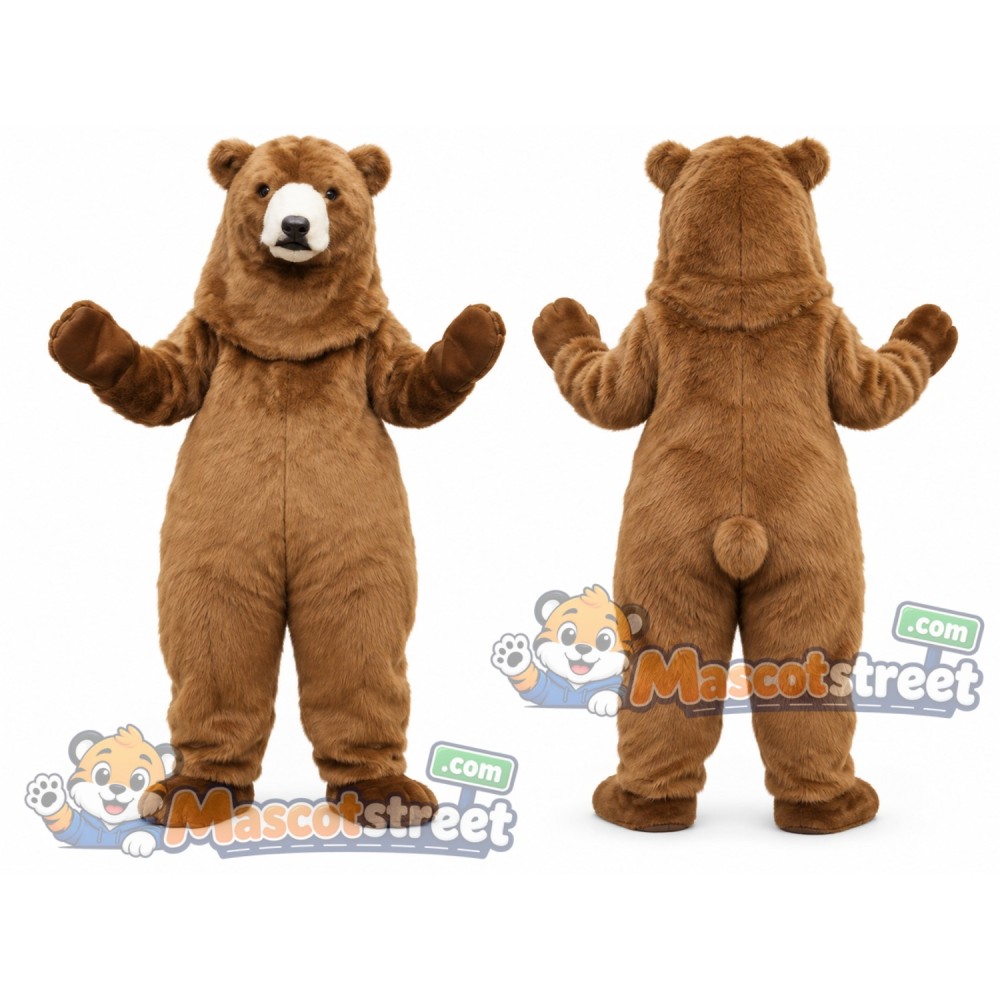 Brown Bear Mascot Costume Brown Bear Mascot Costume