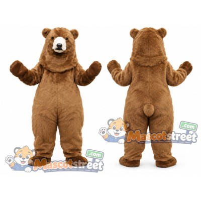 Brown Bear Mascot Costume Brown Bear Mascot Costume