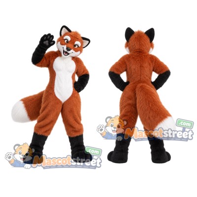 Orange Fox Mascot Costume