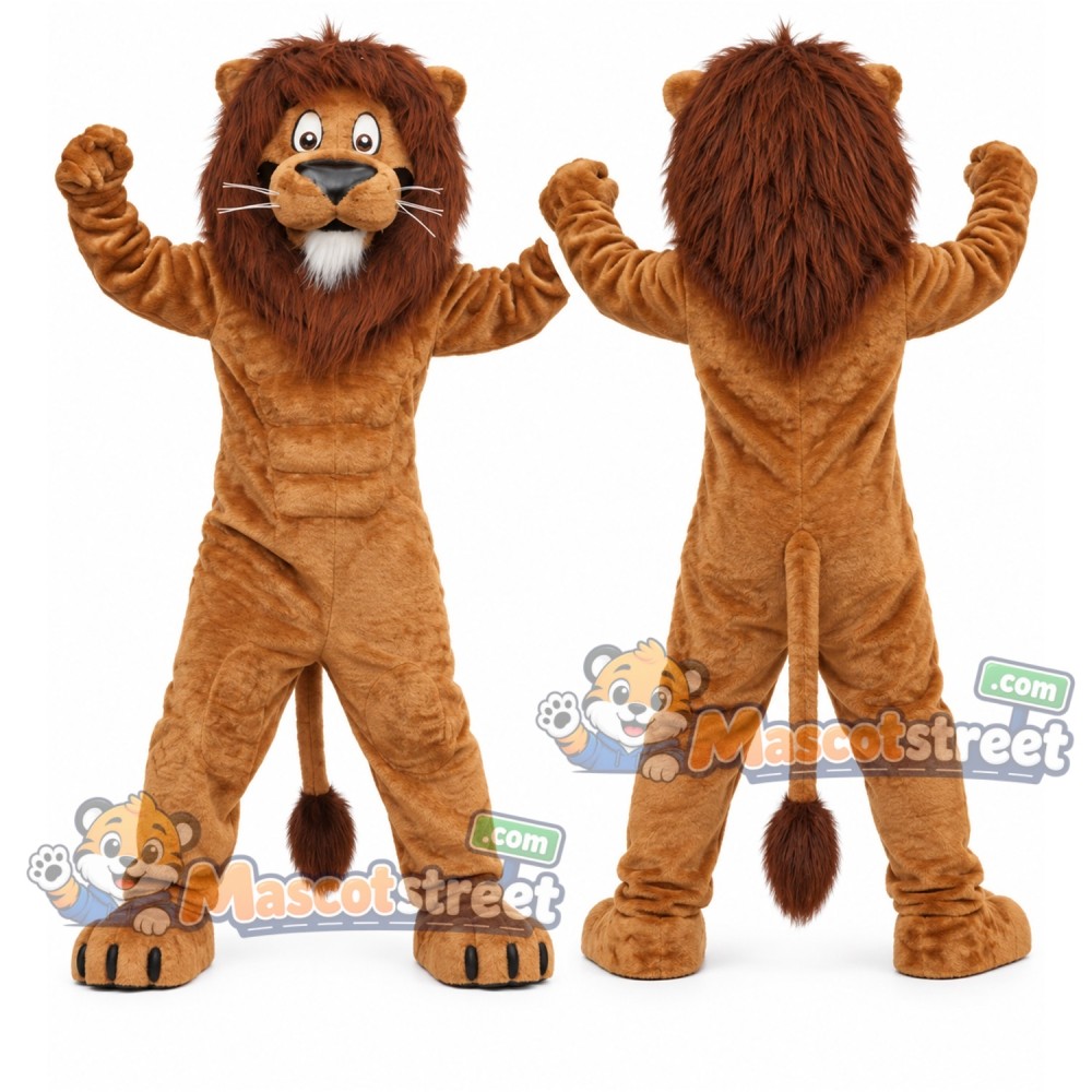 Brown Lion Mascot Costume Brown Lion Mascot Costume