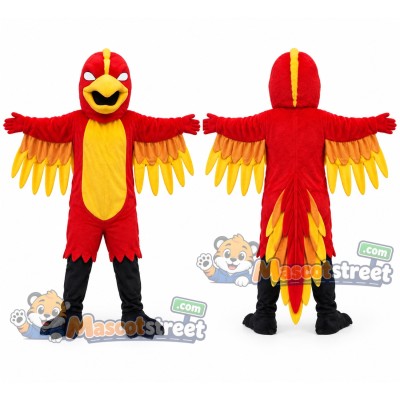 Red and Yellow Parrot Mascot Costume Red and Yellow Parrot Mascot Costume
