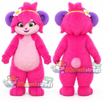 Pink Bear Mascot Costume Pink Bear Mascot Costume