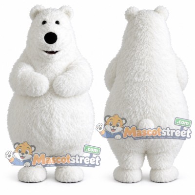 White Polar Bear Mascot Costume White Polar Bear Mascot Costume