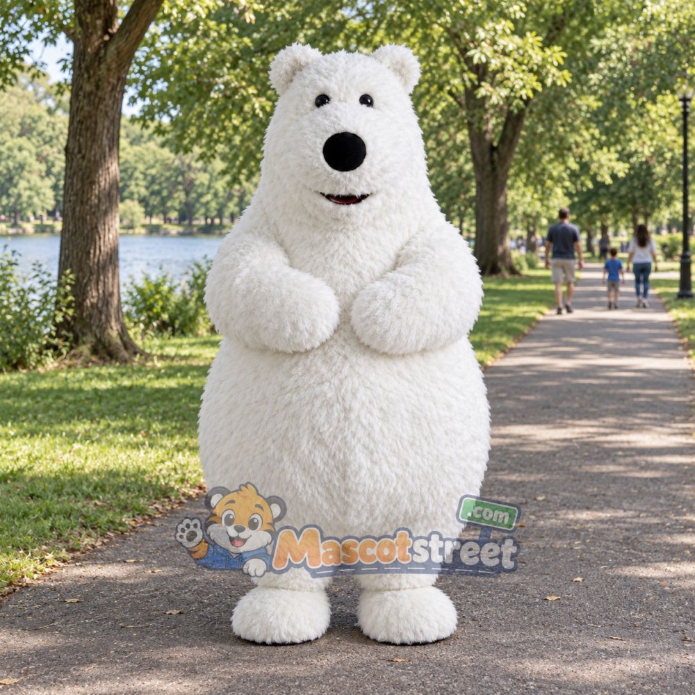 White Polar Bear Mascot Costume