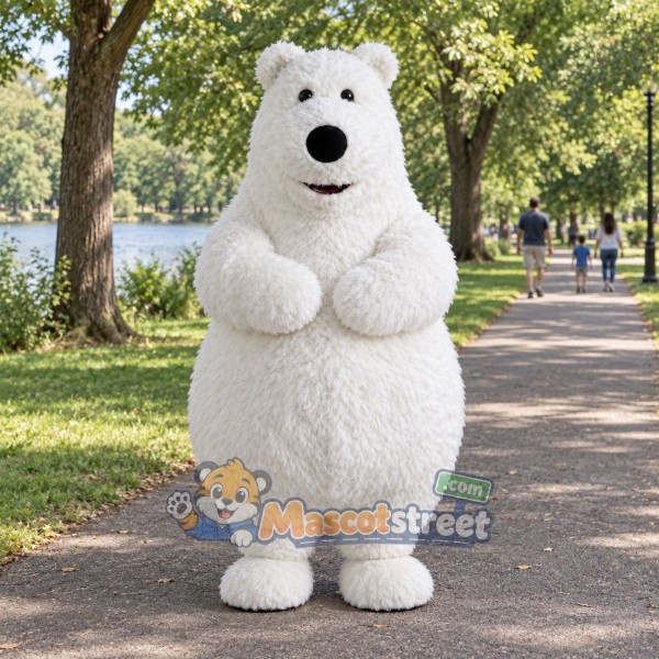 White Polar Bear Mascot Costume