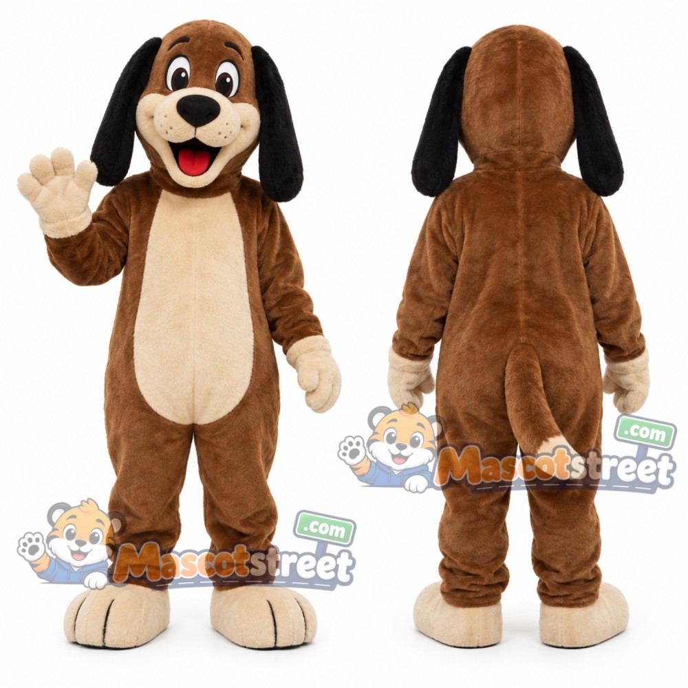 Brown Dog Mascot Costume Brown Dog Mascot Costume