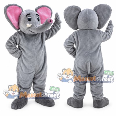 Gray Elephant Mascot Costume Gray Elephant Mascot Costume