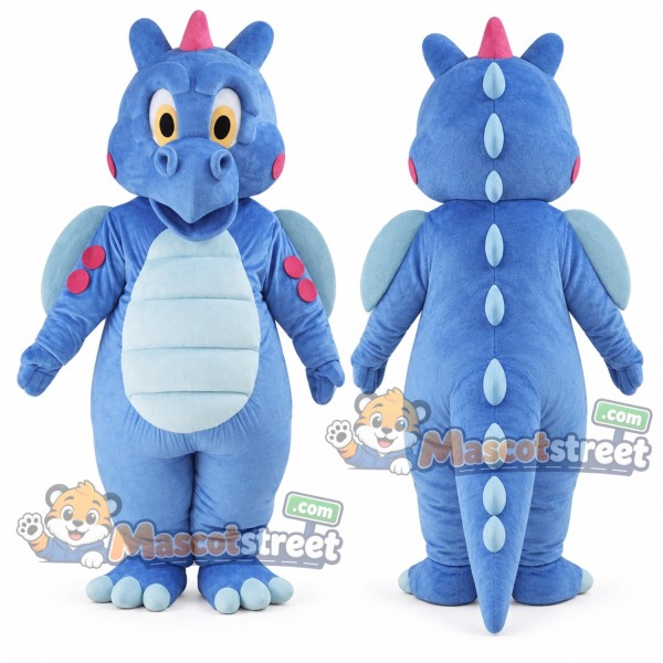 Blue Dragon Mascot Costume