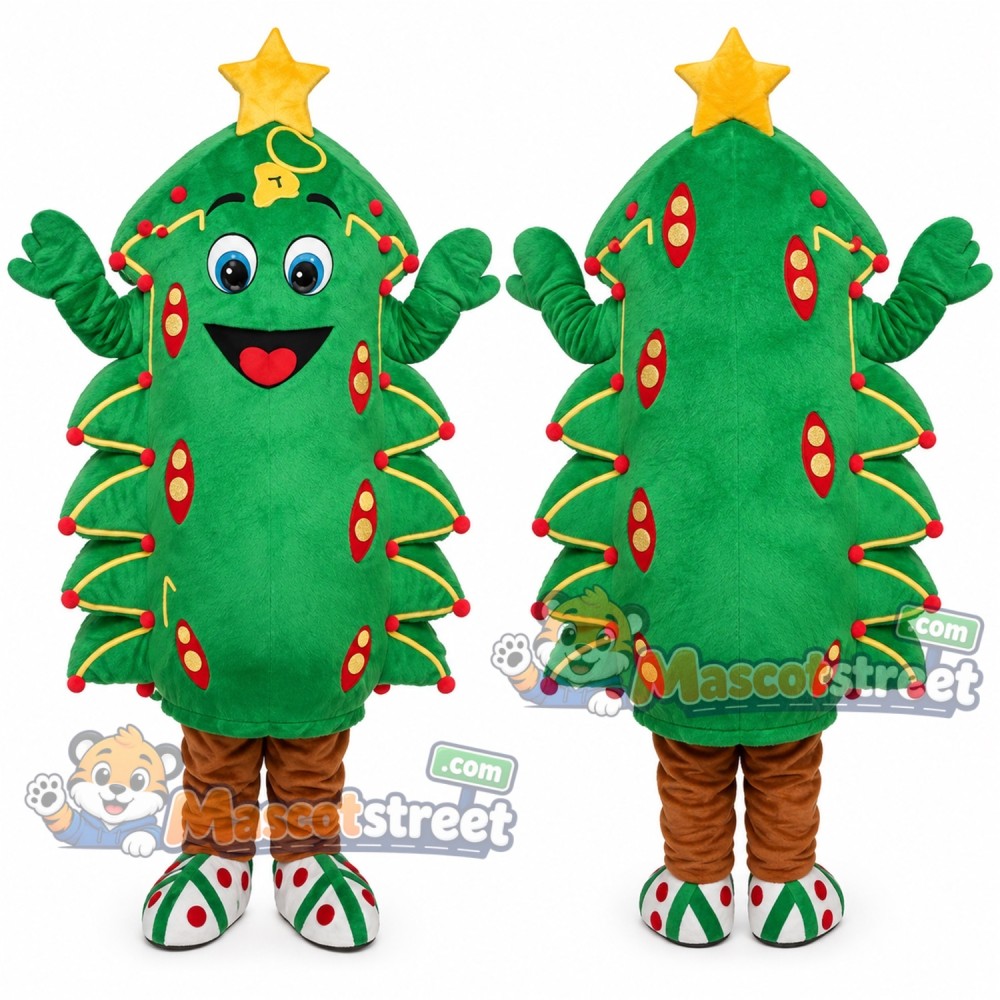 Christmas Tree Mascot Costume Christmas Tree Mascot Costume
