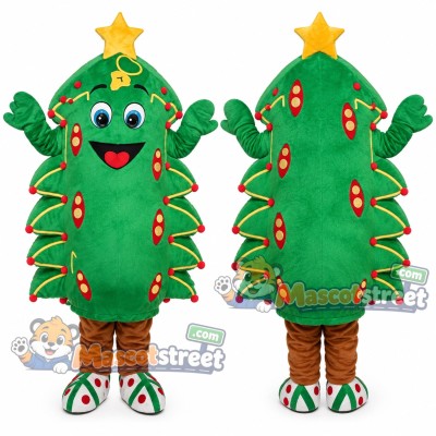 Christmas Tree Mascot Costume Christmas Tree Mascot Costume