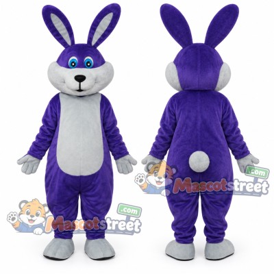 Purple Rabbit Mascot Costume Purple Rabbit Mascot Costume