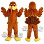 Brown Turkey Mascot Costume