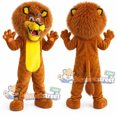 Brown Lion Mascot Costume Brown Lion Mascot Costume