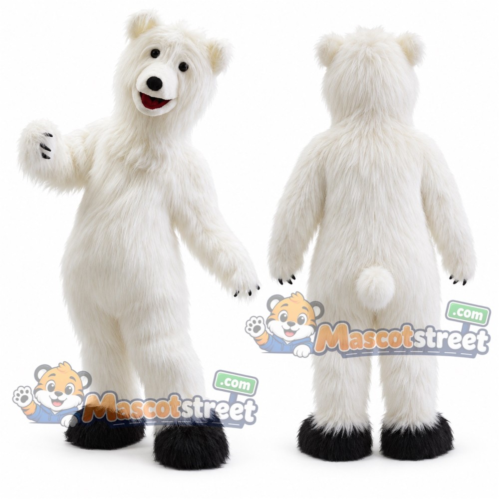 White Polar Bear Mascot Costume White Polar Bear Mascot Costume