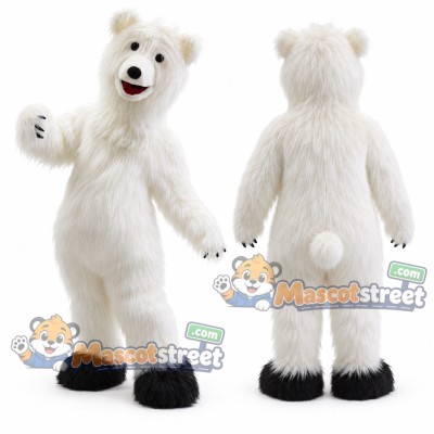 White Polar Bear Mascot Costume White Polar Bear Mascot Costume