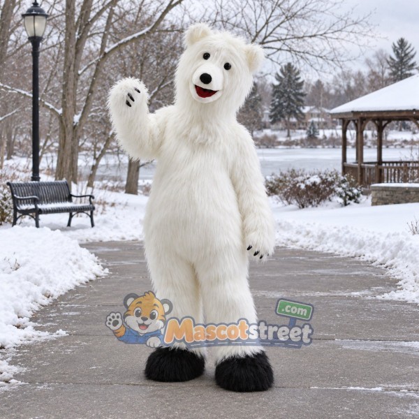 White Polar Bear Mascot Costume