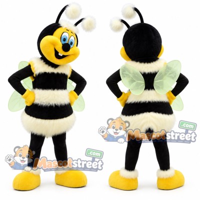 Yellow and Black Bee Mascot Costume Yellow and Black Bee Mascot Costume