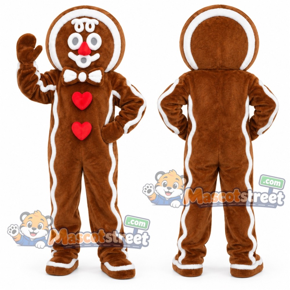 Gingerbread Man Mascot Costume Gingerbread Man Mascot Costume