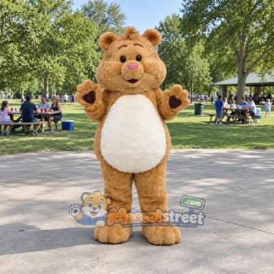 Tan Bear Mascot Costume Tan Bear Mascot Costume