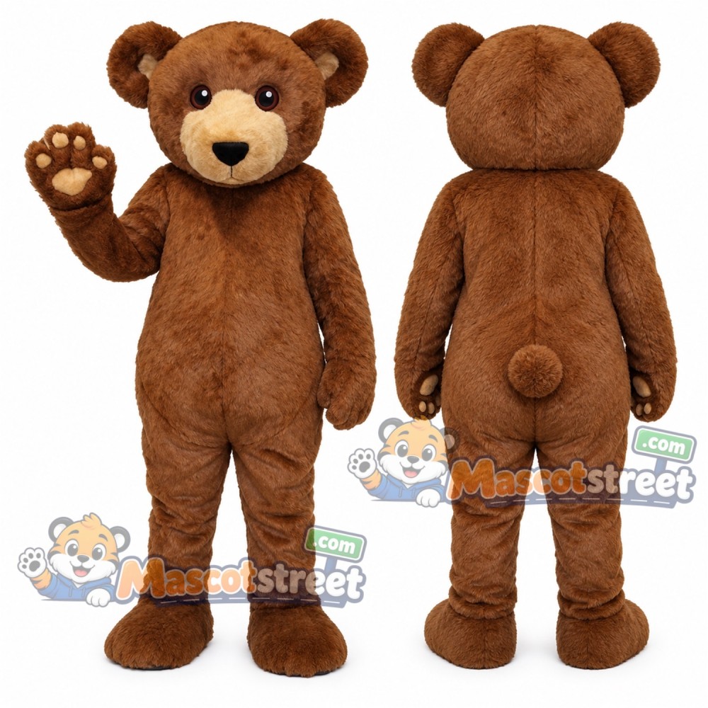 Brown Bear Mascot Costume