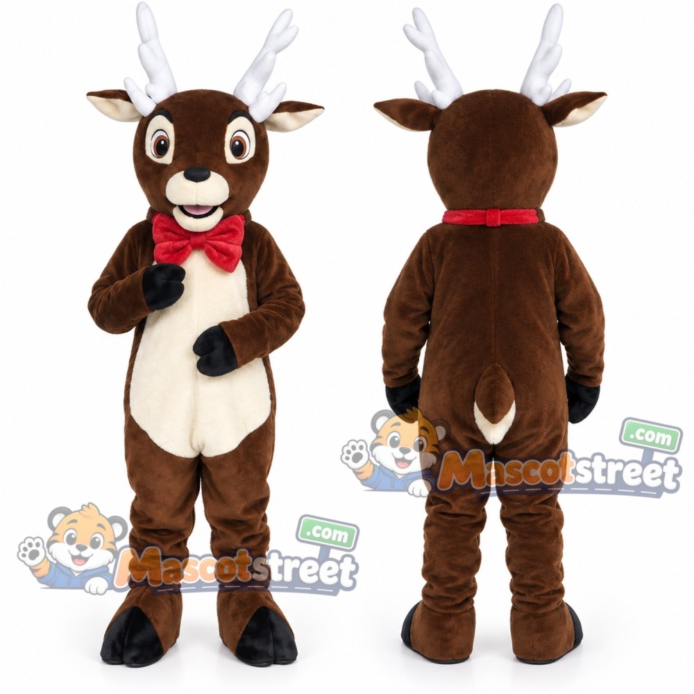 Brown Reindeer Mascot Costume Brown Reindeer Mascot Costume