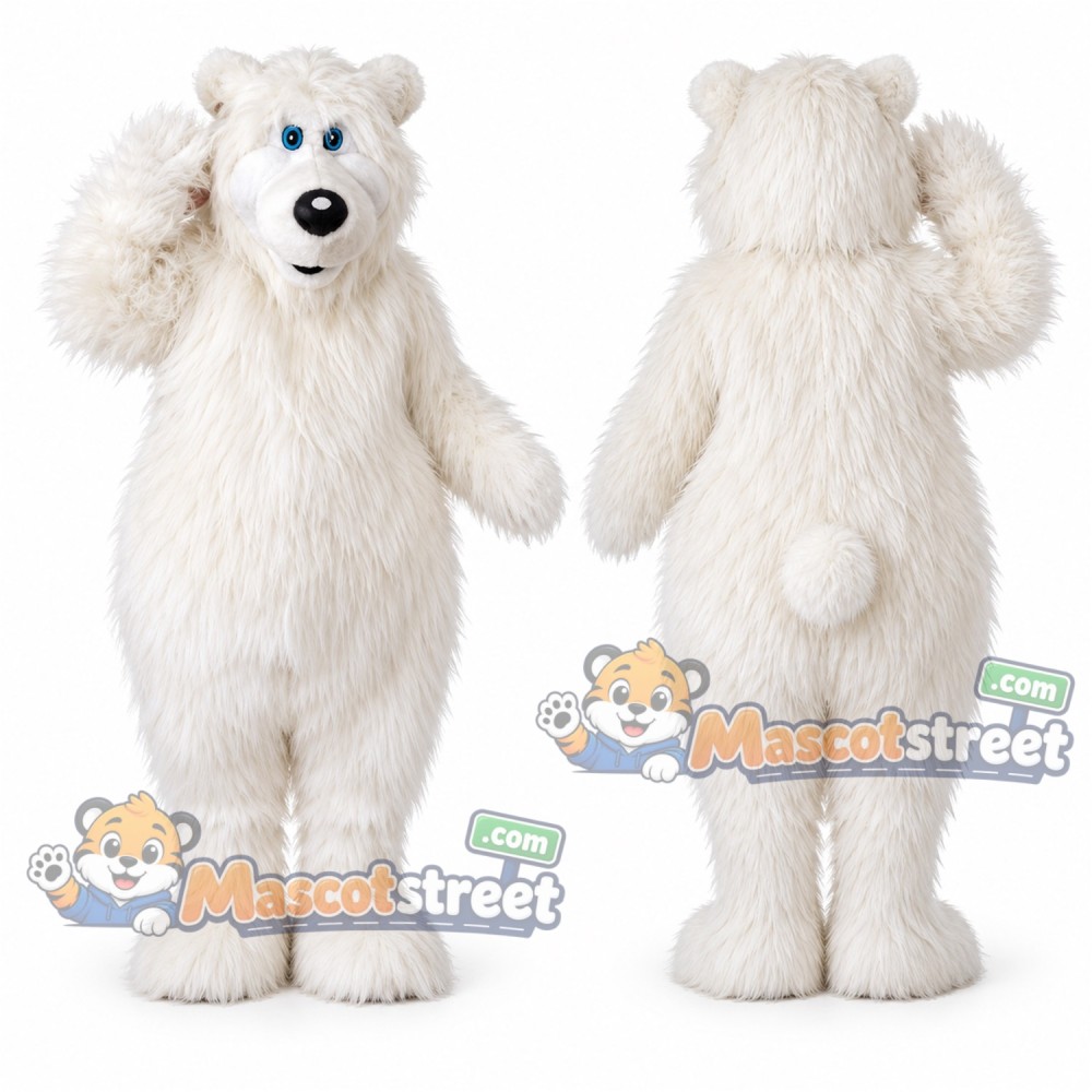 White Polar Bear Mascot Costume White Polar Bear Mascot Costume