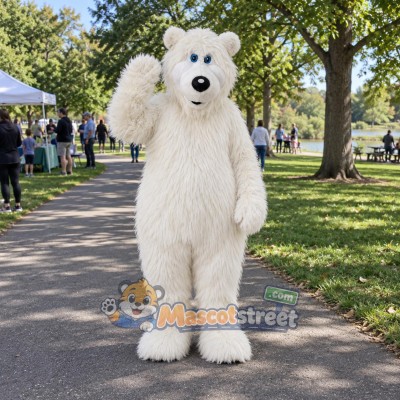 White Polar Bear Mascot Costume White Polar Bear Mascot Costume