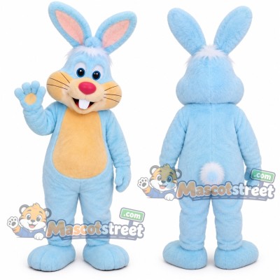 Light Blue Rabbit Mascot Costume Light Blue Rabbit Mascot Costume