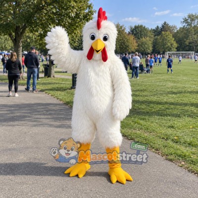 White Chicken Mascot Costume